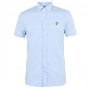 Lyle and Scott Short Sleeve Shirt - Pool Blue Z800