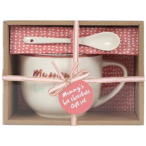 Mummy's Hot Chocolate Mug & Spoon Set