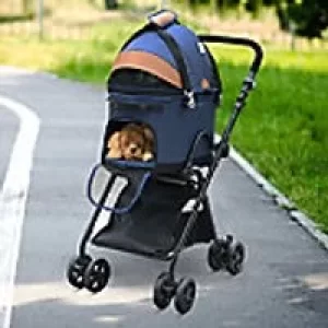 PawHut Pet Stroller D00-109BU 820 x 1100 x 505mm Blue