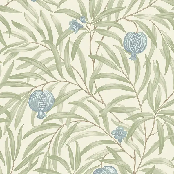 Belgravia Decor Pomegranate Blue Wallpaper