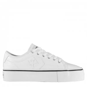 Converse Replay Platform Trainers - White Mono