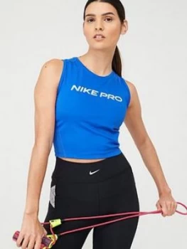 Nike Training Pro Crop Tank Top - Royal