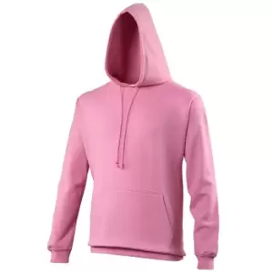 Awdis Unisex College Hooded Sweatshirt / Hoodie (XL) (Candyfloss Pink)