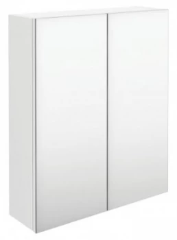 Wickes Talana White Gloss Wall- Hung Mirror Storage Unit - 400mm