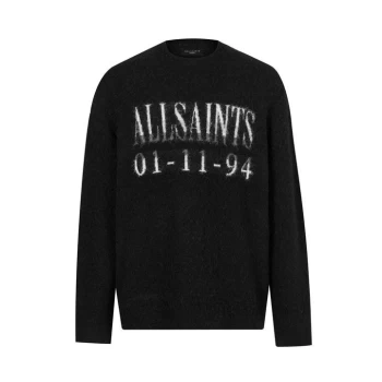 AllSaints Codex Crew Sweatshirt - Black