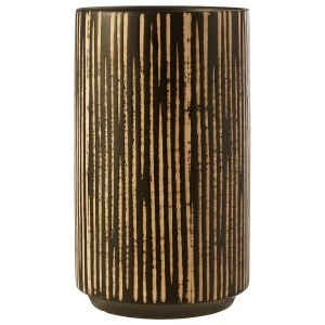 Premier Housewares Kiso Large Vase - Black/Cream Finish