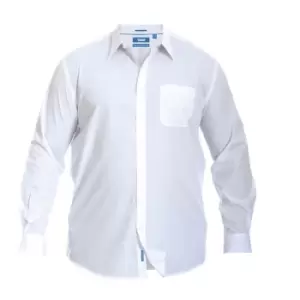 Duke Mens Aiden Kingsize Long Sleeve Classic Regular Shirt (7XL) (White)