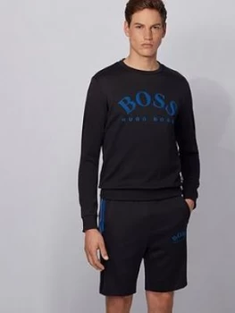 Hugo Boss Athleisure Salbo Large Logo Sweatshirt Black Size M Men