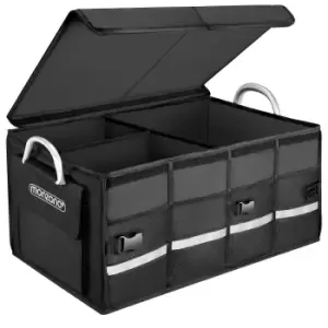 Trunk Boot Organiser with Lid Black 63L