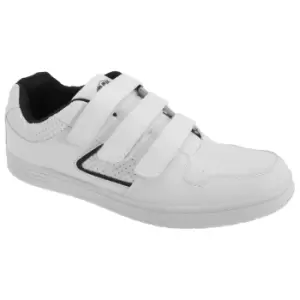 Dek Mens Charing Cross Touch Fastening Trainers (12 UK) (White)