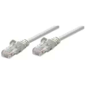 Intellinet Network Patch Cable Cat5e 20m Grey CCA U/UTP PVC RJ45 Gold Plated Contacts Snagless Booted Lifetime Warranty Polybag