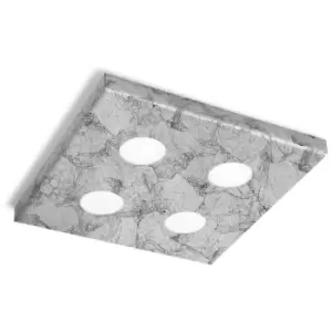 Kolarz CLICK - Surface Mounted Ceiling Light - Vintage Silver Finish, 4x GX53