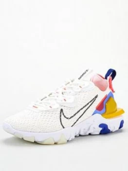 Nike React Vision - White/Pink/Yellow, White/Pink/Yellow, Size 4, Women