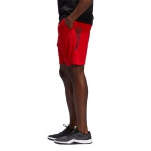 adidas adidas Mens Kraft 3-Stripes Shorts - Red/Black