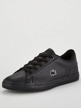 Lacoste Lerond Bl 2 Trainers - Black, Size 10 Younger