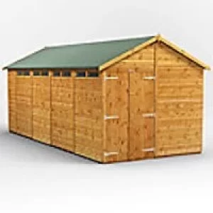 Power Garden Shed 188PASSDD Golden Brown 18x8