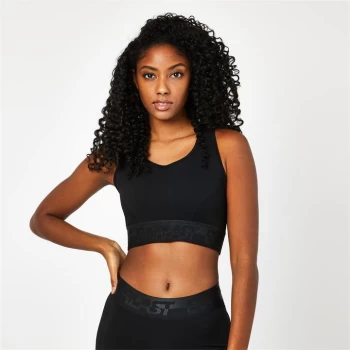 Everlast Seamless Panelled Sports Bra - Black