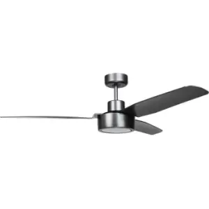 Cristal Record Cimio LED DC Ceiling Fan 22W 3CCT Steel Titanium Easy Installation