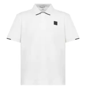 CP Company Patch Logo Polo Shirt - White