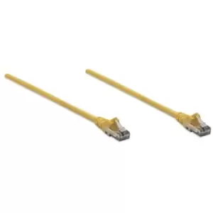 Intellinet Network Patch Cable Cat6 10m Yellow CCA U/UTP PVC RJ45 Gold Plated Contacts Snagless Booted Lifetime Warranty Polybag