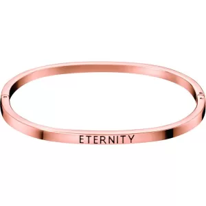 Ladies Calvin Klein Rose Gold Plated Small Hook Eternity Bangle KJ06PD19020S