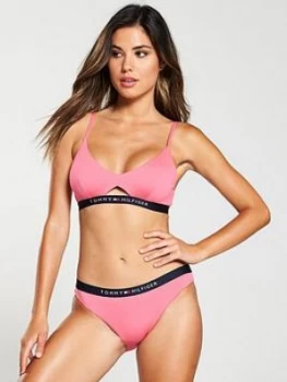 Tommy Hilfiger Bikini Bralette Top - Shocking Pink, Shocking Pink Size M Women