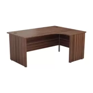 TC Group 1600X1200 Panel Right Hand Radial Desk Beech + Desk High 3 Drawer Ped