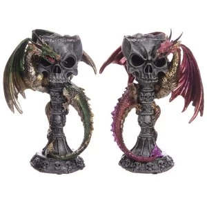 Skull Goblet Dark Legends Dragon Figurine (1 Random Supplied)