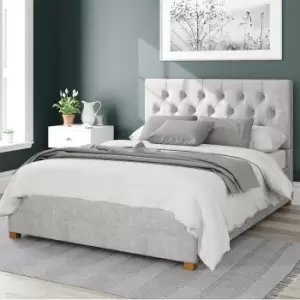 Olivier Pure Pastel Cotton Ottoman Bed Grey