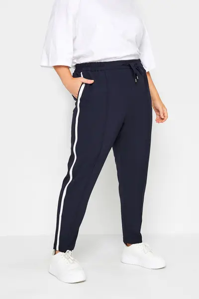 Yours Side Stripe Joggers Dark Navy