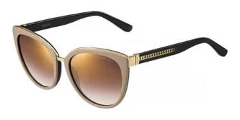 Jimmy Choo Dana Sunglasses Nude / Shiny Black 116 56mm