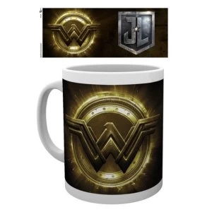 Justice League Movie - Wonder Woman Gold Logo Mug