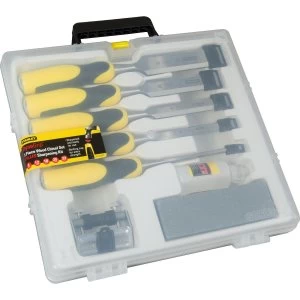 Stanley 5 Piece Dynagrip Chisel Set and Sharpening Kit