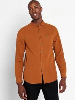 Lyle & Scott Needle Cord Shirt - Caramel