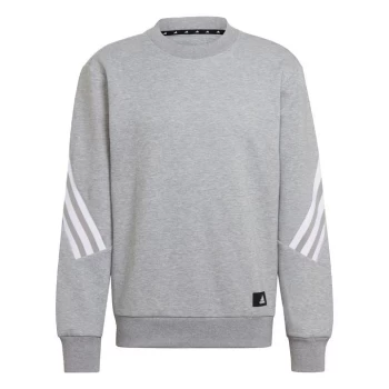 adidas Sportswear Future Icons 3-Stripes Sweatshir - Medium Grey Heather / White