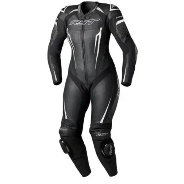 RST Tractech Evo 5 Women One Piece Suit Black White Black Size XS