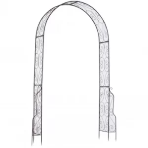 Outsunny Garden Arch Arbor Decorative Climbing Plants Lawn Wedding 226cm