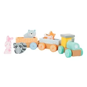 Legler - Small Foot Train in Pastel Colours Wooden Kid's Toy (Multi-colour)