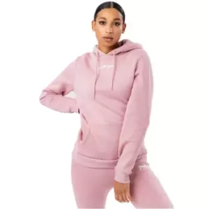 Hype Scribble Logo Womens Pullover Hoodie - Pink