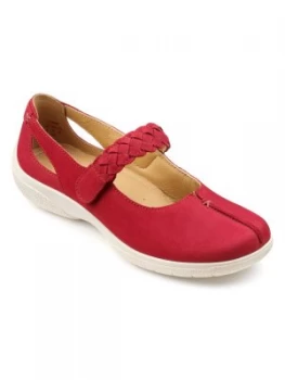 Hotter Original Shake Ladies Shoes Crimson