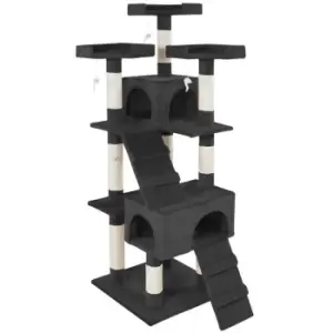 Tectake Cat Tree Scratching Post Barney - Black