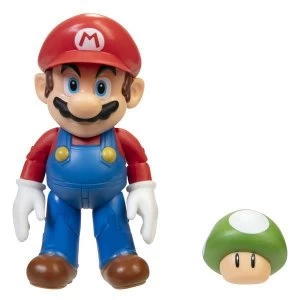 Mario with 1Up Mushroom (World Of Nintendo Super Mario) Figure