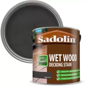 Sadolin Wet Wood Decking Stain - Charcoal - 2.5L - Charcoal