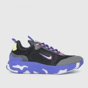 Nike Black And Blue React Live Trainers Youth