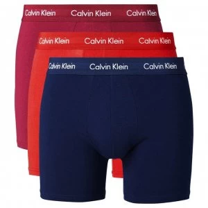 Calvin Klein Pack Boxer Briefs - Navy/Burg/Red