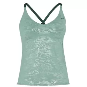 Nike Crossback Tankini Top Womens - Green