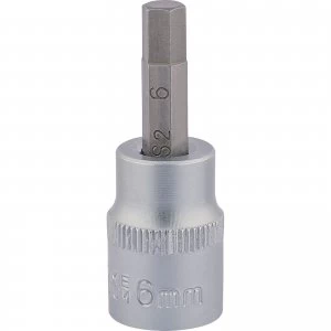 Draper Expert 3/8" Drive Hexagon Socket Bit Metric 3/8" 6mm