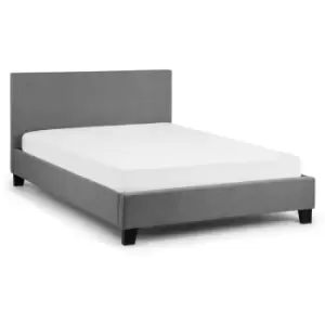 Elisabeth 5ft Kingsize 150 x 200 Grey Linen Bed Frame