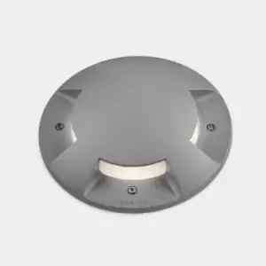 Xena Outdoor LED Recessed Ground Light Grey, Satin IP65/IP67 4.6W 3000K