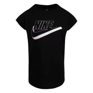 Nike Pearlescent T Shirt Infant Girls - Black